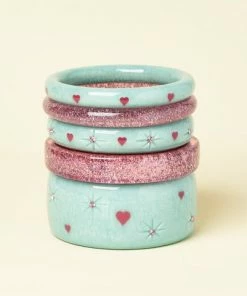 Splendette Valentine's Baby Doll Starburst Bangle Extra Wide - Duchess 7 Splendette Valentine's Baby Doll Starburst Bangle Extra Wide - Duchess