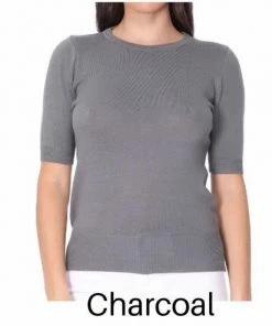 Tops MAK Short Sleeved Crewneck Sweater - Various Colours 9 Tops MAK Short Sleeved Crewneck Sweater - Various Colours