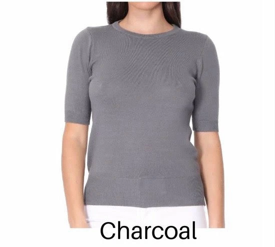 Tops MAK Short Sleeved Crewneck Sweater - Various Colours 6 Tops MAK Short Sleeved Crewneck Sweater - Various Colours