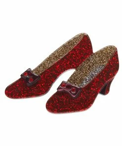 Erstwilder X The Wizard Of Oz Ruby Slippers Brooch