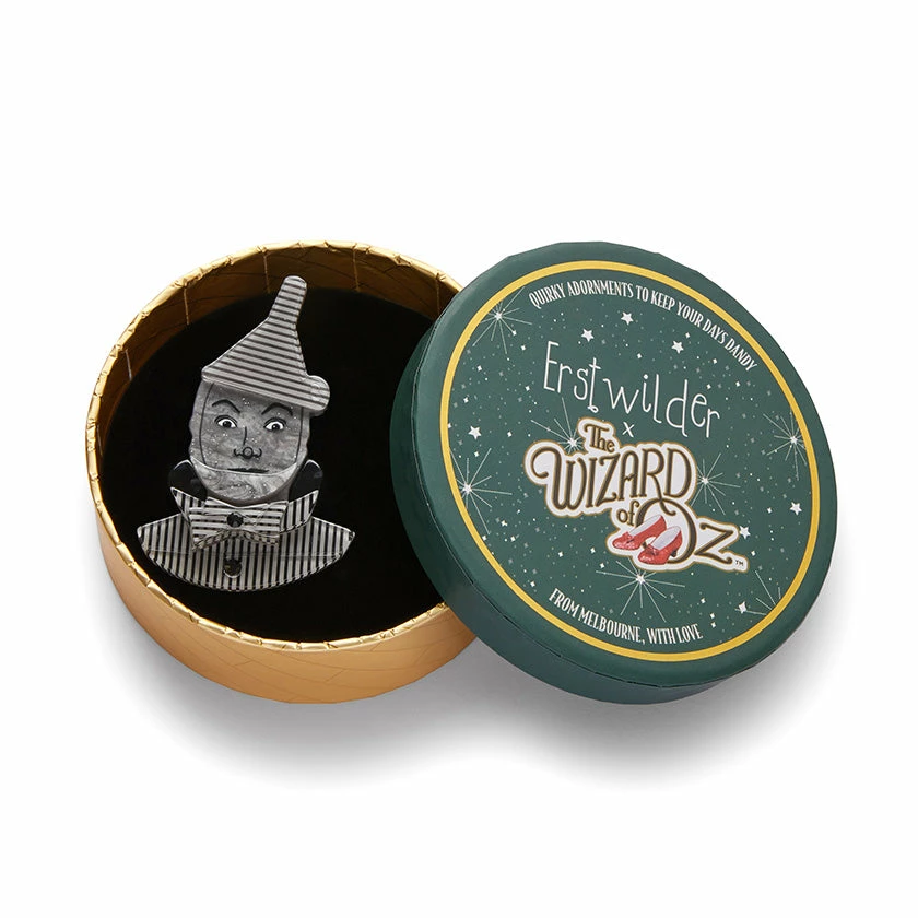 Erstwilder X The Wizard Of Oz Tin Woodman Brooch 4 Erstwilder X The Wizard Of Oz Tin Woodman Brooch