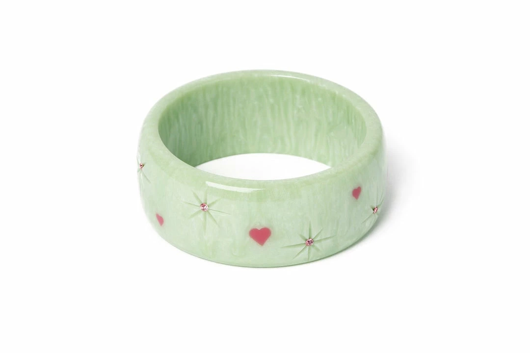 Splendette Valentine's Sweet Pea Starburst Bangle Extra Wide - Duchess 3 Splendette Valentine's Sweet Pea Starburst Bangle Extra Wide - Duchess
