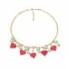 Splendette Valentine's Sweet Pea Heart Necklace