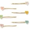 Splendette Valentine's Set Of 6 Pastel Hair Slides 2 Splendette Valentine's Set Of 6 Pastel Hair Slides