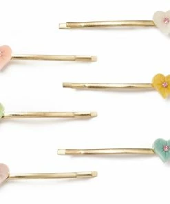 Splendette Valentine's Set Of 6 Pastel Hair Slides
