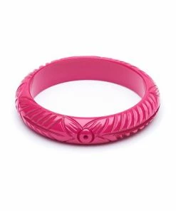 Splendette Midi Iris Pink Heavy Carve Fakelite Bangle