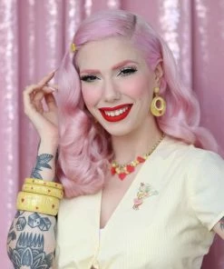 Splendette Valentine's Honey Bunch Heart Necklace