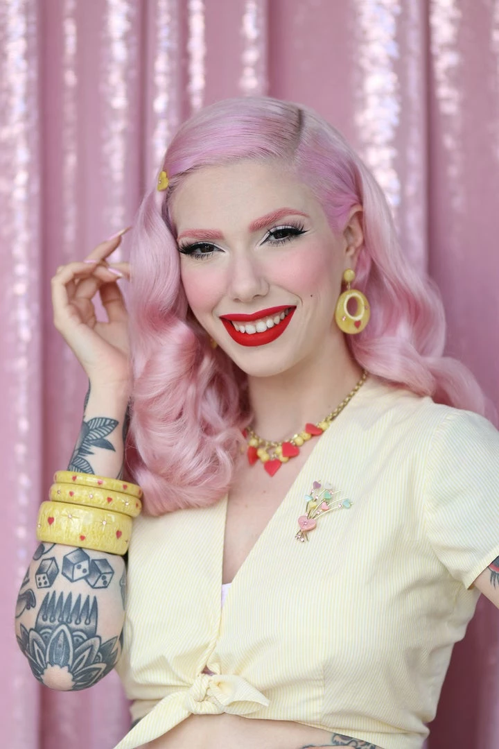 Splendette Valentine's Honey Bunch Heart Necklace 4 Splendette Valentine's Honey Bunch Heart Necklace