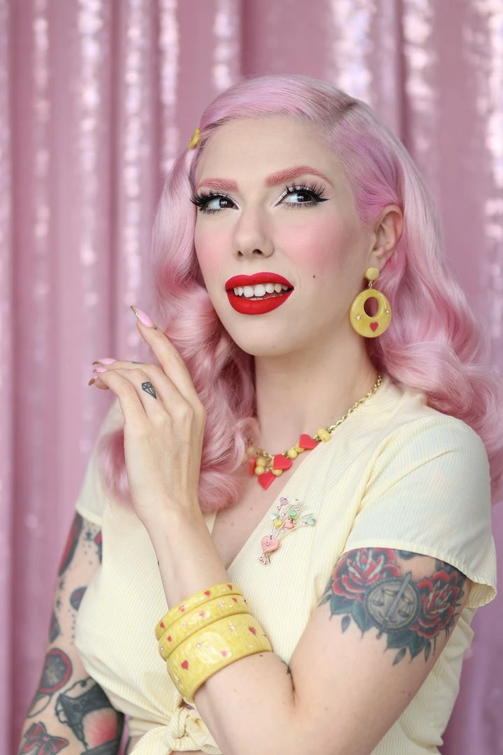 Splendette Valentine's Honey Bunch Starburst Earrings 4 Splendette Valentine's Honey Bunch Starburst Earrings