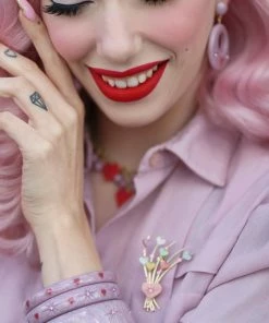 Splendette Valentine's Poppet Heart Necklace