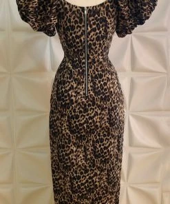 Rebel Love Clothing Rebel Love Wild Winona Puff Sleeve Pencil Dress 18 Rebel Love Clothing Rebel Love Wild Winona Puff Sleeve Pencil Dress