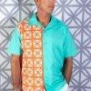 The Oblong Box Shop Men's Breeze Block Button Down Shirt