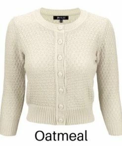 MAK Cropped Crew Neck Cardigan (Various Colours) Tops 13 MAK Cropped Crew Neck Cardigan (Various Colours) Tops