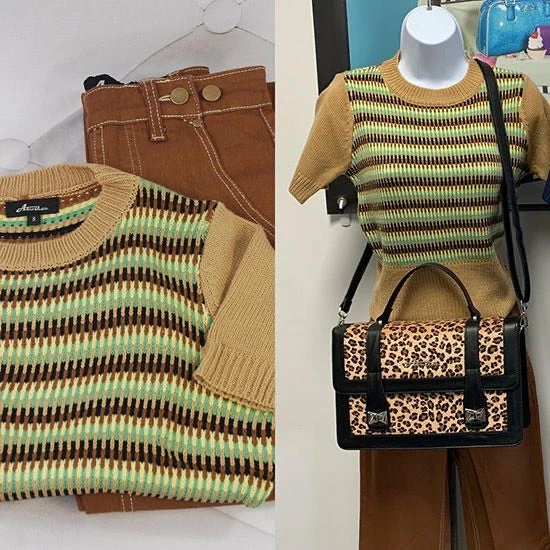 Star Struck Clothing 1940s Repro Sweater - Tan 4 Star Struck Clothing 1940s Repro Sweater - Tan