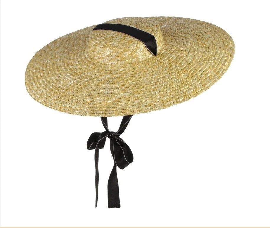 Suzie's Bombshell Boutique Accessories Bombshell Bo-Peep Large Brimmed Straw Hat 7 Suzie's Bombshell Boutique Accessories Bombshell Bo-Peep Large Brimmed Straw Hat