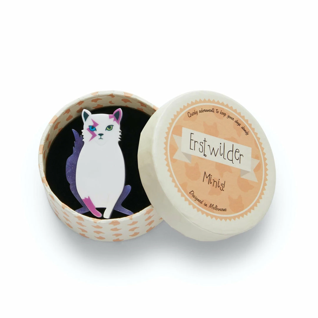 Erstwilder Mini Cats Rebel, Rebel Mini Brooch 4 Erstwilder Mini Cats Rebel, Rebel Mini Brooch