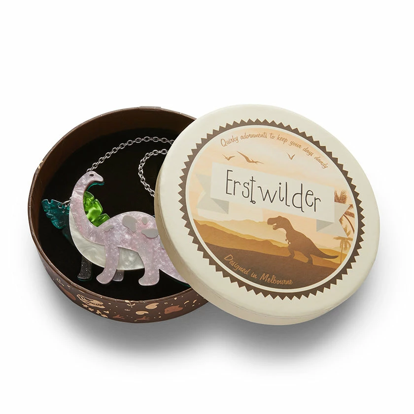 Erstwilder Dinosauria I'll Be Brach Necklace - Pink 4 Erstwilder Dinosauria I'll Be Brach Necklace - Pink