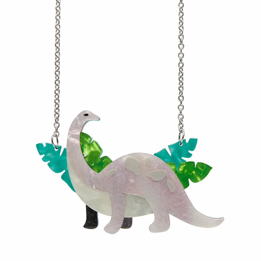 Erstwilder Dinosauria I'll Be Brach Necklace - Pink 3 Erstwilder Dinosauria I'll Be Brach Necklace - Pink