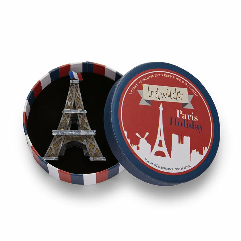 Erstwilder Paris Holiday La Dame De Fer Brooch 4 Erstwilder Paris Holiday La Dame De Fer Brooch