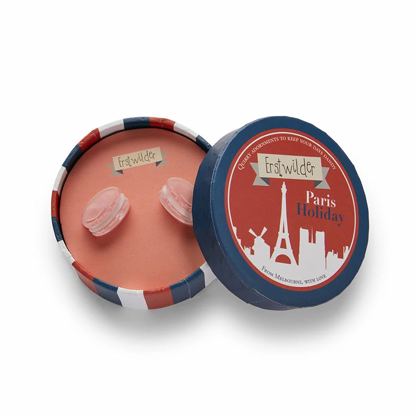 Erstwilder Paris Holiday Magnifique Macaron Stud Earrings 4 Erstwilder Paris Holiday Magnifique Macaron Stud Earrings