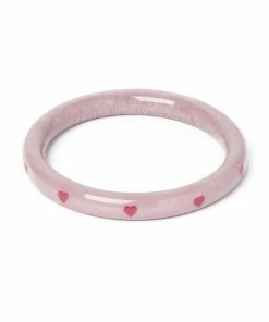 Splendette Valentine's Poppet Heart Bangle Narrow