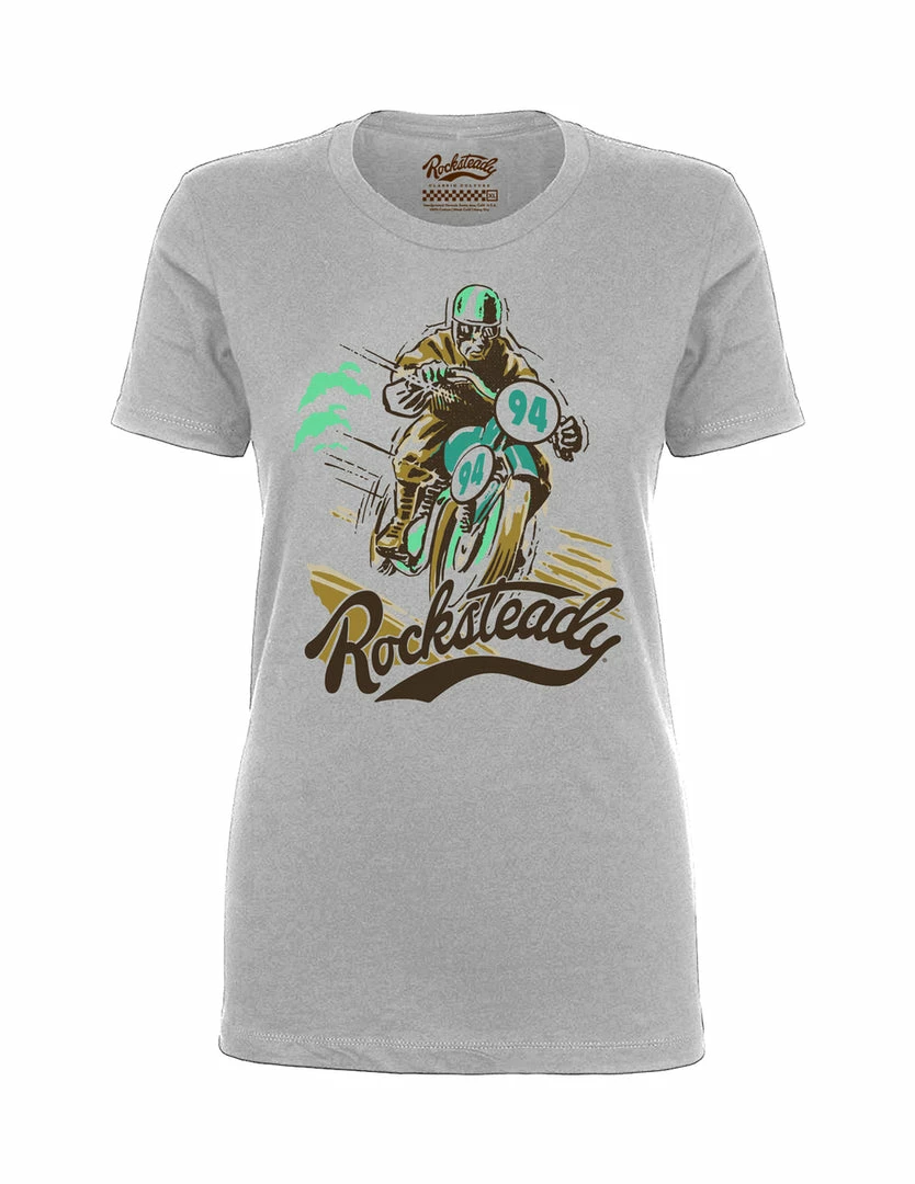Steady Clothing Steady Rocksteady Solo Racer Ladies T-Shirt 3 Steady Clothing Steady Rocksteady Solo Racer Ladies T-Shirt
