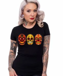 Steady Clothing Steady Sugar Skulls Ladies T-Shirt