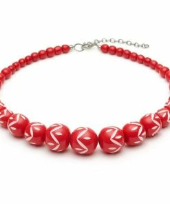 Splendette Lover Carved Bead Necklace
