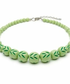 Splendette Spring Carved Bead Necklace