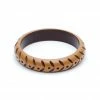 Splendette Midi Almond Carved Bangle