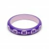 Splendette Midi Violet Carved Bangle 1 Splendette Midi Violet Carved Bangle