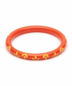Splendette Narrow Sunset Carved Bangle