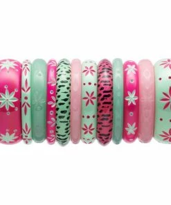 Splendette Narrow Flamingo Carved Bangle