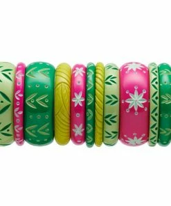 Splendette Narrow Spring Carved Bangle