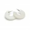 Splendette Small Cloud Fakelite Hoop Earrings