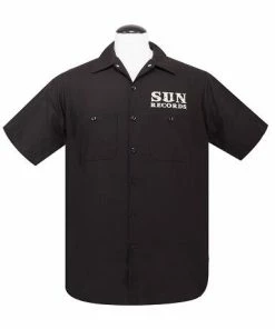 Steady Clothing Men's Sun Records Rockabilly Music Workshirt