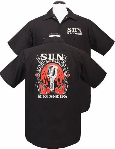 Steady Clothing Men's Sun Records Rockabilly Music Workshirt 2 Steady Clothing Men's Sun Records Rockabilly Music Workshirt
