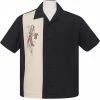 Steady Clothing Steady Mai Tai Mirage Bowling Shirt - Black