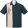 Steady Clothing Steady Mai Tai Mirage Bowling Shirt - Teal