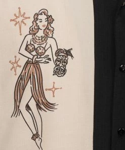 Steady Clothing Steady Mai Tai Mirage Bowling Shirt - Black