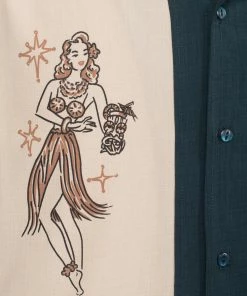 Steady Clothing Steady Mai Tai Mirage Bowling Shirt - Teal