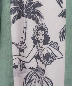 Steady Clothing Steady Leilani Bowling Shirt - Green