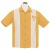 Steady Clothing Steady Tropical Itch Bowling Shirt - Mustard