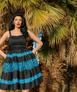 Dresses Boulevard Nights Flora Border Print Dress