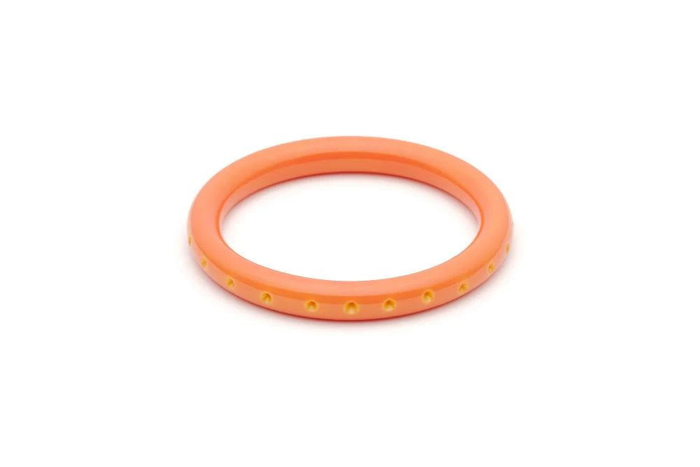 Splendette Narrow Carved Bangle - Freesia 3 Splendette Narrow Carved Bangle - Freesia
