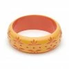 Splendette Wide Carved Bangle Duchess - Honeysuckle 2 Splendette Wide Carved Bangle Duchess - Honeysuckle