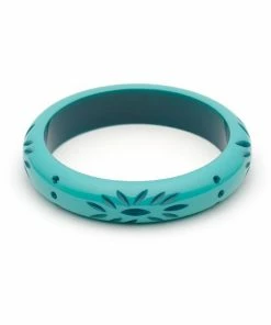 Splendette Midi Carved Bangle - Nymph