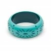 Splendette Wide Carved Bangle - Nymph 1 Splendette Wide Carved Bangle - Nymph