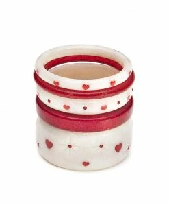 Splendette Secret Admirer Heart Bangle - Narrow