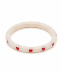 Splendette Secret Admirer Heart Bangle - Narrow
